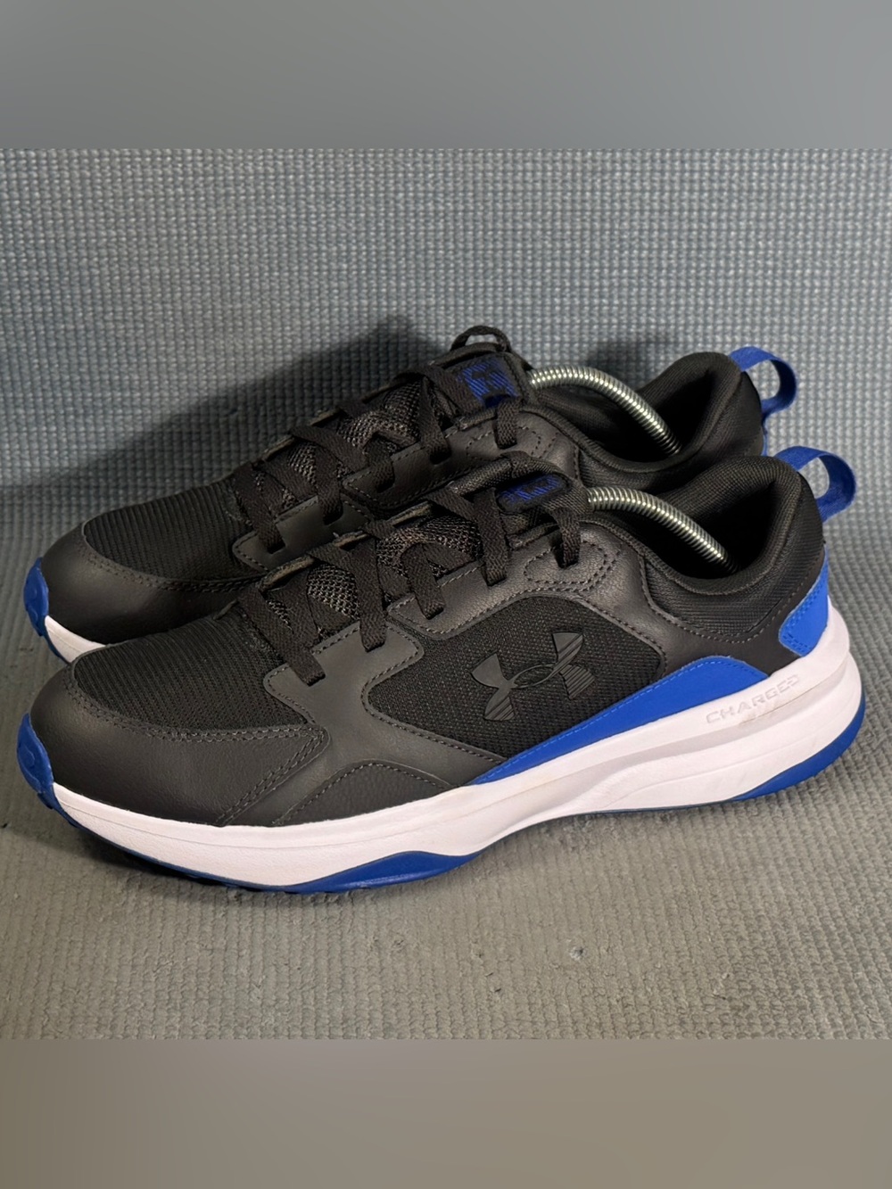 Under Armour Charged Edge 'Black Team Royal' Athletic Shoes Men’s Size 11.5